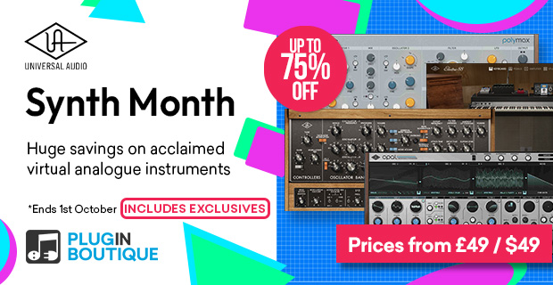 Universal Audio Synth Month Sale (Exclusive)
