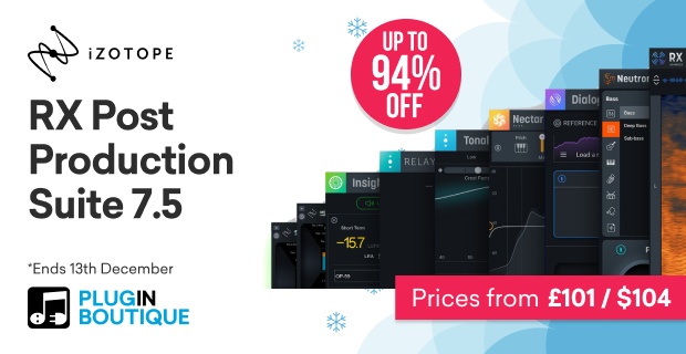 iZotope RX Post Production Suite 7.5 Holiday Sale