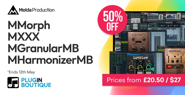 MeldaProduction MMorph, MXXX, MGranularMB, & MHarmonizerMB Eternal Madness Sale