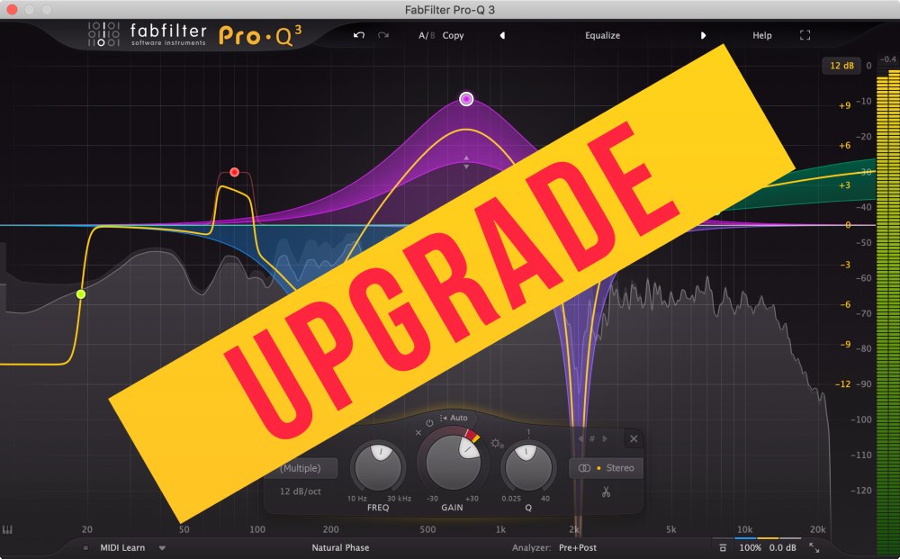 Fabfilter Pro Q 3 Upgrade From Pro Q 1 Or Pro Q 2 Fabfilter Pro Q 3