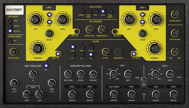 Delay ETERNITY arturia vocal delay plugin