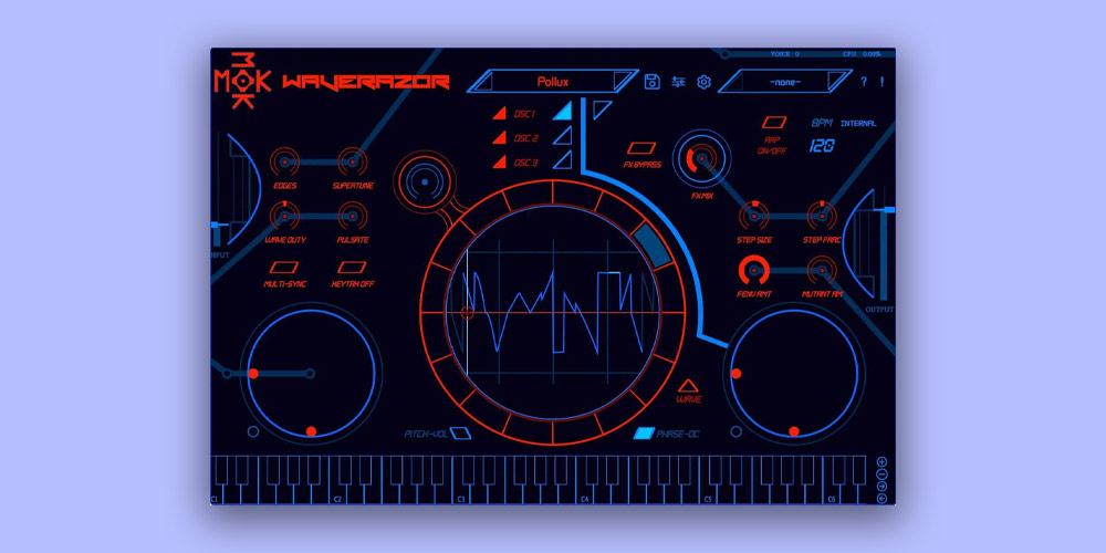 Tracktion MOK Waverazor - Main GUI