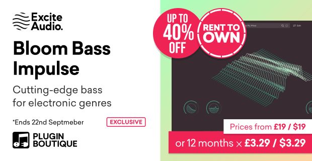 Excite Audio Bloom Bass Impulse Synth Month Sale (Exclusive)